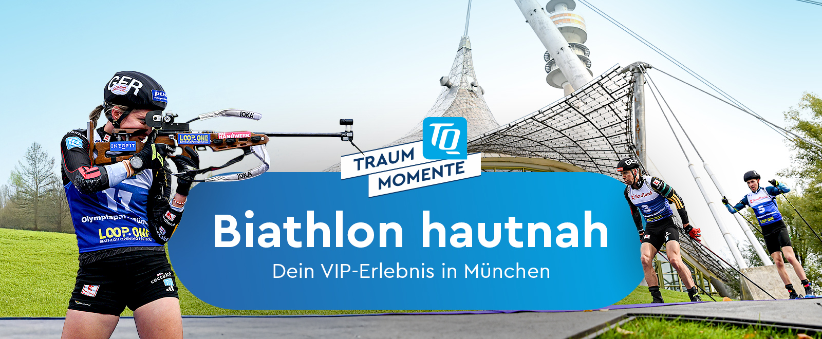 TQ-Traummoment Biathlon in München mit den Biathlonstars