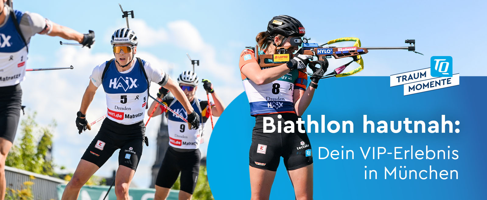 TQ-Traummoment Biathlon in München mit den Biathlonstars