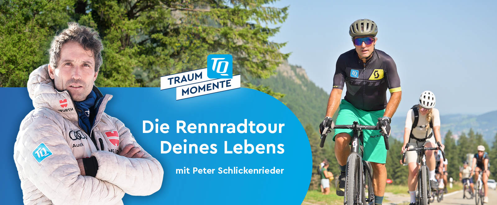 TQ-Traummoment Rennradtraining mit Peter Schlickenrieder