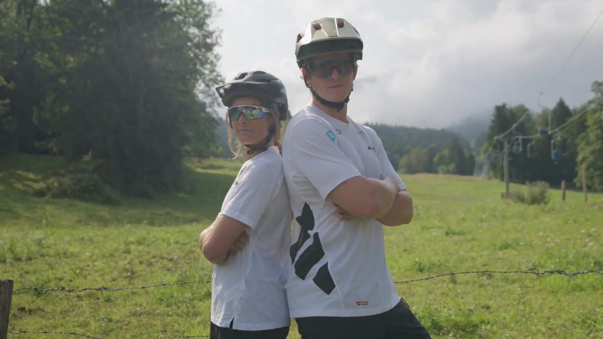 Sabrina Cakmakli und Florian Wilmsmann Rücken an Rücken